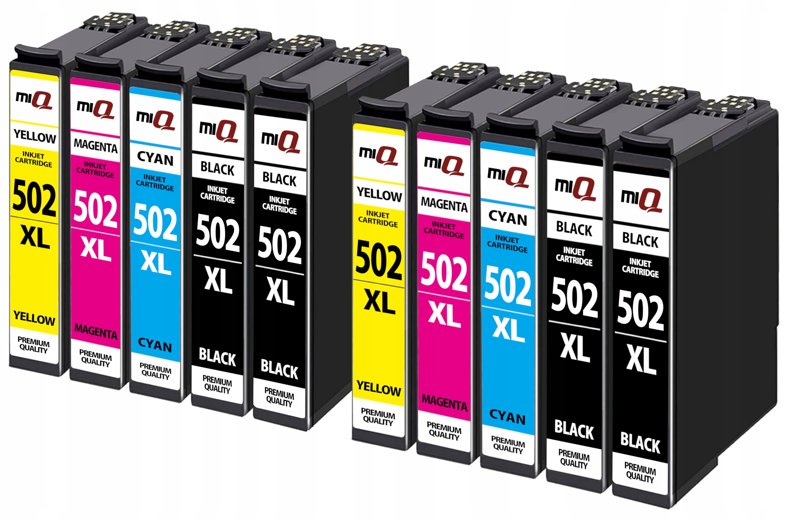 Ink AQMI-502-XL-pre tlačiareň Epson-DWF-XP pre tlačiareň Epson čierna (čierna), červená (purpurová), modrá (azúrová), žltá (žltá)